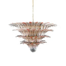 Murano Palmette Pink Trasparent Chandelier