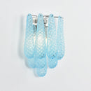 Murano Petals Glass Blue Wall Light