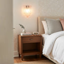 Murano Petals Glass Pink Wall Light