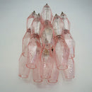 Murano Poliedri Pink Glass Wall Sconces