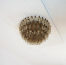 Murano Poliedri Smoked Ceiling Light