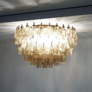 Murano Poliedri Smoked Ceiling Light