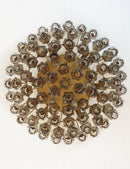 Murano Poliedri Smoked Ceiling Light