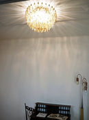 Murano Poliedri Smoked Ceiling Light