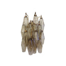 Polyhedral Smoked Hand-blown Glass Wall Lamp