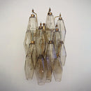 Polyhedral Smoked Hand-blown Glass Wall Lamp