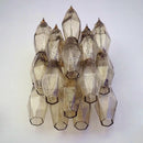 Polyhedral Smoked Hand-blown Glass Wall Lamp