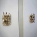 Polyhedral Smoked Hand-blown Glass Wall Lamp