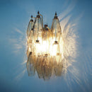 Polyhedral Smoked Hand-blown Glass Wall Lamp