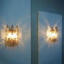 Polyhedral Smoked Hand-blown Glass Wall Lamp