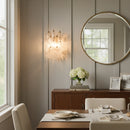 Murano Poliedri Transparent Glass Wall Sconces