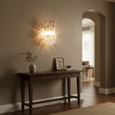 Murano Poliedri Transparent Glass Wall Sconces