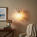 Murano Poliedri Transparent Glass Wall Sconces