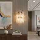 Murano Poliedri Transparent Glass Wall Sconces