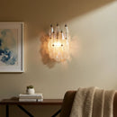 Murano Poliedri Transparent Glass Wall Sconces