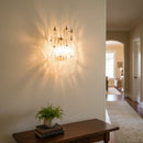 Murano Poliedri Transparent Glass Wall Sconces