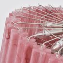 Murano Red Glass Tubes Chandelier