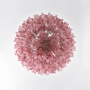 Murano Red Glass Tubes Chandelier