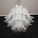Murano Transparent Ferns Glass Chandelier