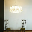 Murano Transparent Glass Petal Chandelier
