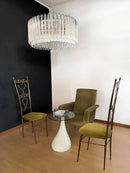 Murano Round Prisms Transparent Chandelier