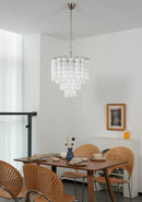 Murano Wave Glass Tube Chandelier