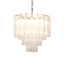 Murano Wave Glass Tube Chandelier