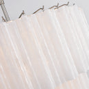Murano White Glass Tubes Chandelier