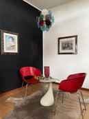Colored Disc Glass Chandelier