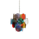 Colored Disc Glass Chandelier