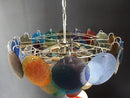 Colorful Disk Glass Round Chandelier