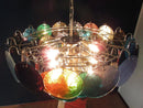 Colorful Disk Glass Round Chandelier