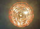 Round Pink Layered Glass Chandelier
