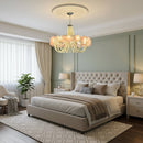 Murano Pink Disc Glass Chandelier