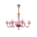 Pink Ares Murano Glass Chandelier