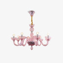 Pink Ares Murano Glass Chandelier