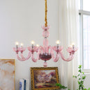 Pink Ares Murano Glass Chandelier