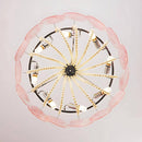 Murano Pink Disc Glass Chandelier