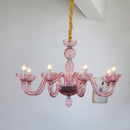 Pink Ares Murano Glass Chandelier