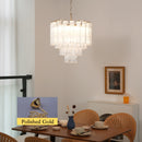 Murano Wave Glass Tube Chandelier