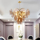 Murano Wrought Iron Glass Chandelier