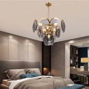 Murano Wrought Iron Glass Chandelier