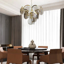 Murano Wrought Iron Glass Chandelier