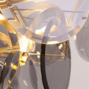 Murano Wrought Iron Glass Chandelier