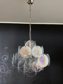 Round Transparent Glass Chandelier