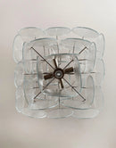 Round Transparent Glass Chandelier