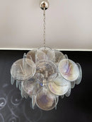 Round Transparent Glass Chandelier