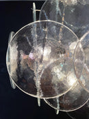 Round Transparent Glass Chandelier