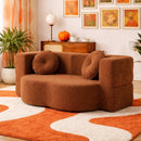 Muse Foldable Sofa Bed – Terracotta
