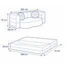 Muse Foldable Sofa Bed – Anthracite